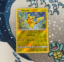 Pikachu 19/68 Reverse Holo Sun & Moon Hidden Fates Pokemon Card 2019 NM - Image 1