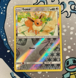 Eevee 155/214 Reverse Holo Sun & Moon Lost Thunder Pokemon Card 2018 NM/LP - Image 1