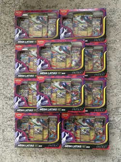 Pokemon TCG Mega Evolution Mega Latias EX Box Brand New & Sealed X 10 - Image 1
