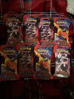 POKEMON TCG DESTINED RIVALS SLEEVED BOOSTER PACK ART SET x8 packs - Image 2