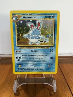 Pokemon Azumarill Neo Genesis 2/111 HOLO RARE LP Lightly Played Pokemon Vtg WOTC - Image 1