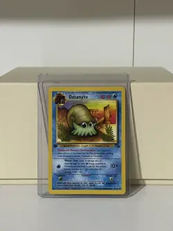 Pokemon TCG Omanyte 52/62 1st Edition Fossil Set | LP - Image 1