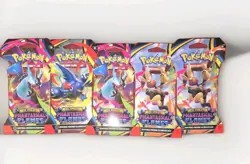 Pokemon TCG Phantasmal Flames Sleeved Booster Pack LOT X5 Random Pack Art - Image 1