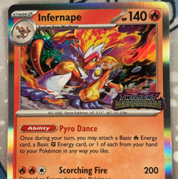 Infernape SVP116 Prerelease Black Star Promo Twilight Masquerade Pokemon NM - Image 2