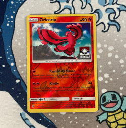 Oricorio 14/145 Reverse Holo Pokemon League Promo Stamped Guardians Rising LP/MP - Image 1
