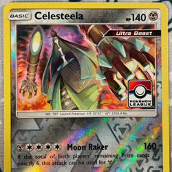Celesteela 100/168 Reverse Holo Pokemon League Promo Stamped Celestial Storm LP - Image 2