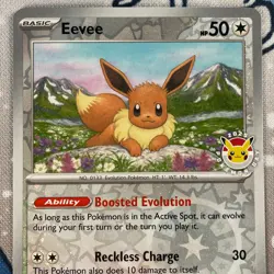 Eevee 074/131 Reverse Holo Pokemon Day 2025 Promo Prismatic Evolutions NM - Image 2