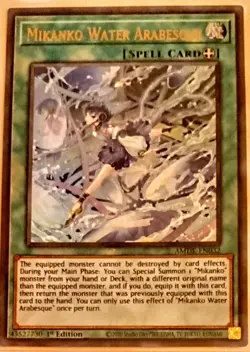 Yu-Gi-Oh! TCG Mikanko Water Arabesque AMDE-EN032 1st Edition NM-MT - Image 1