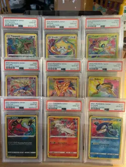 Pokemon PSA 10 Complete Set of 9 Amazing Rare Vivid Voltage/Shining Fates Cards - Image 1