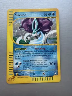 Suicune H25/H32 Aquapolis Holo Light Play Pokemon Card TCG WOTC Vintage - Image 1