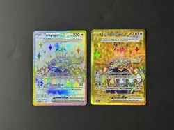 Pokemon Terapagos ex 2 Card Lot: 173/142 Sv07 & SVP 165 Stellar Crown Full Arts - Image 1