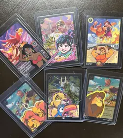 Disney Lorcana Signed & Sketch Cards (set Of 6) - Image 1