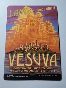 Vesuva, NON-FOIL - Secret Lair Encyclopedia of Magic A-Z MTG NM Card - Image 1
