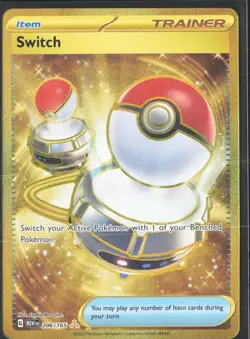 Switch 206/165 Secret Rare Scarlet & Violet 151 Pokemon Card - Image 1