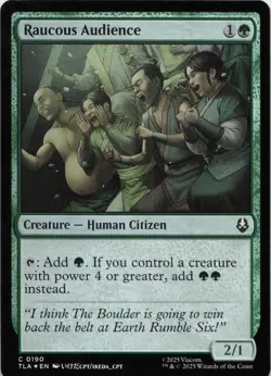 Raucous Audience - FOIL - C Avatar: The Last Airbender 190 - MTG - Image 1