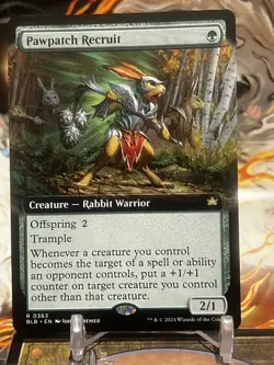 MTG | Pawpatch Recruit (Extended Art) [Bloomburrow] NF - Image 1