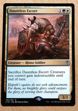 Mtg Magic: Furchtlose Eskorte /Dauntless Escort, Nearmint, Massen Unzerstorbar - Image 1