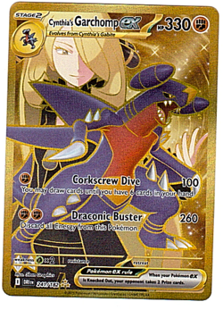 Cynthia's Garchomp ex 241/182 Hyper Rare SV: Destined Rivals Pokemon TCG MINT - Image 1