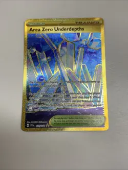 Pokemon Area Zero Underdepths 174/142 Stellar Crown Gold Hyper Rare Holo NM - Image 1