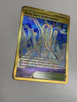 Pokemon Area Zero Underdepths 174/142 Stellar Crown Gold Hyper Rare Holo NM - Image 2
