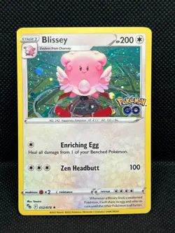 Pokemon Tcg Blissey(SWIRL) 052/078 Pokemon GO Cosmos Holo - Image 1