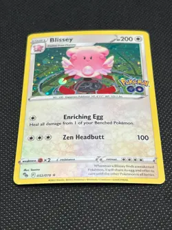Pokemon Tcg Blissey(SWIRL) 052/078 Pokemon GO Cosmos Holo - Image 3