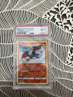 Pokemon SWSH - Radiant Charizard 020/159 - Crown Zenith - Gem Mint PSA 10 - Image 1