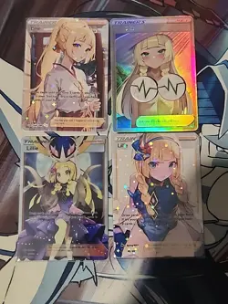 Pokemon Waifu Custom Lillie Card Lot Mature - Image 1