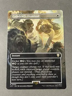 1x Galadriel's Dismissal?? Borderless NonFOIL ?? LOTR (500) MTG NM Mint - Image 1