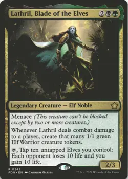 MTG Lathril, Blade of the Elves Normal NM Foundations Magic 242 - Image 1