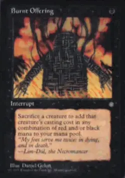 Burnt Offering - Ice Age: #116, Magic: The Gathering Nm R149 - Image 1