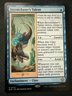 MTG #0075 Stormchaser's Talent Bloomburrow Regular Near Mint - Image 1