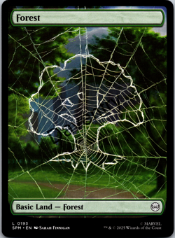 Spider-man Full Art Basic Land Set of 5 - SPM Magic: The Gathering Regular - Image 2