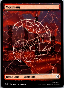 Spider-man Full Art Basic Land Set of 5 - SPM Magic: The Gathering Regular - Image 3