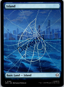 Spider-man Full Art Basic Land Set of 5 - SPM Magic: The Gathering Regular - Image 5