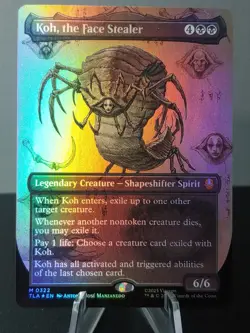 0322 Koh, the Face Stealer Borderless Foil Magic The Gathering Avatar - Image 1