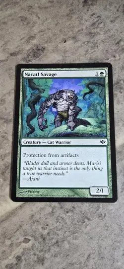 Nacatl Savage Conflux Regular Creature Cat Warrior Common MTG LP - Image 1
