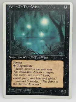 MTG Will-o'-the-Wisp MTG Core Set 4th Edition Regular - Image 1