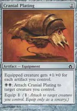 4 x Cranial Plating - Fifth Dawn - Moderate Play - MTG - Image 1