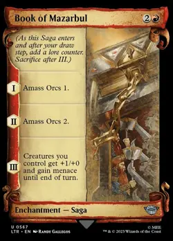 1x (567) Book of Mazarbul - FOIL - SHOWCASE SCROLL MTG The Lord of the Rings: Ta - Image 1