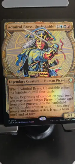 Admiral Brass, Unsinkable (Showcase) Commander: the Lost Caverns of Ixalan Foil - Image 1