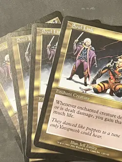 SOUL LINK x4 E/X+ APOCALYPSE MAGIC THE GATHERING Free Shipping - Image 1