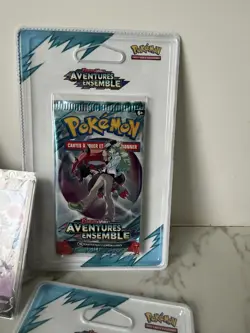 Art Set EV09 - 4 booster Blister scellee cartes Pokemon Aventures Ensembles - Image 3