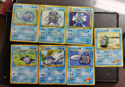 Pokemon Card Poliwag Poliwhirl Poliwrath OLD BACK JAPAN EDITION 1996 - Image 1