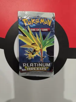 Pokemon Platinum Arceus Booster Pack | Factory Sealed Zapdos Artwork - Image 3