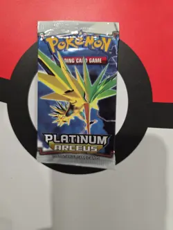 Pokemon Platinum Arceus Booster Pack | Factory Sealed Zapdos Artwork - Image 4