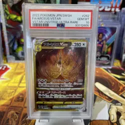 PSA 10 GM Pokemon Card Japanese Arceus VSTAR VSTAR Universe 262/172 UR S12a GOLD - Image 3