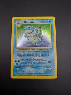 Blastoise 2/102 - Base Set 1999 - Rare Holo - Pokemon Card - WOTC - MP - Image 2