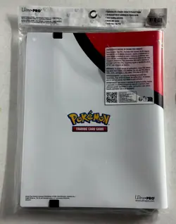 Ultra Pro Pokemon TCG 9 Pocket Pokeball Red & White Binder Holds 180-360 Cards - Image 2