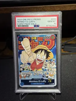Monkey.D.Luffy (Event Vol. 2) P-033 One Piece Promotion Card Foil PSA 10 - Image 1